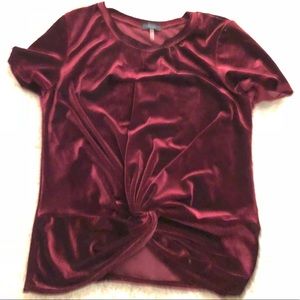 Nordstrom Velvet Tied Top